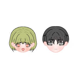 今天是小辉哥和洛大佬_绘画作品