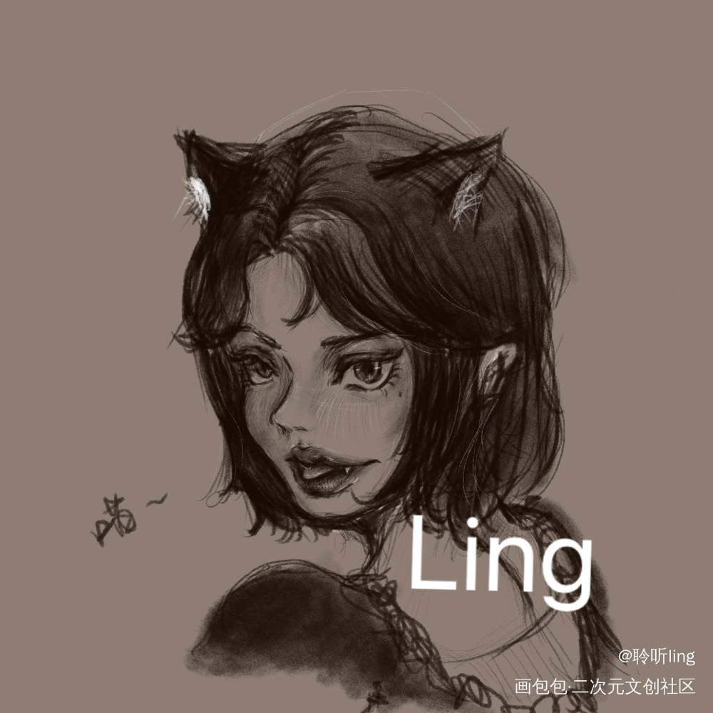 自家崽，约的稿子_版绘绘画作品