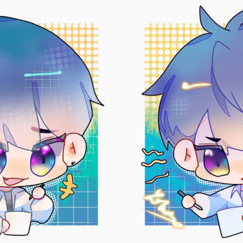 伪装学渣朝俞q版绘画作品