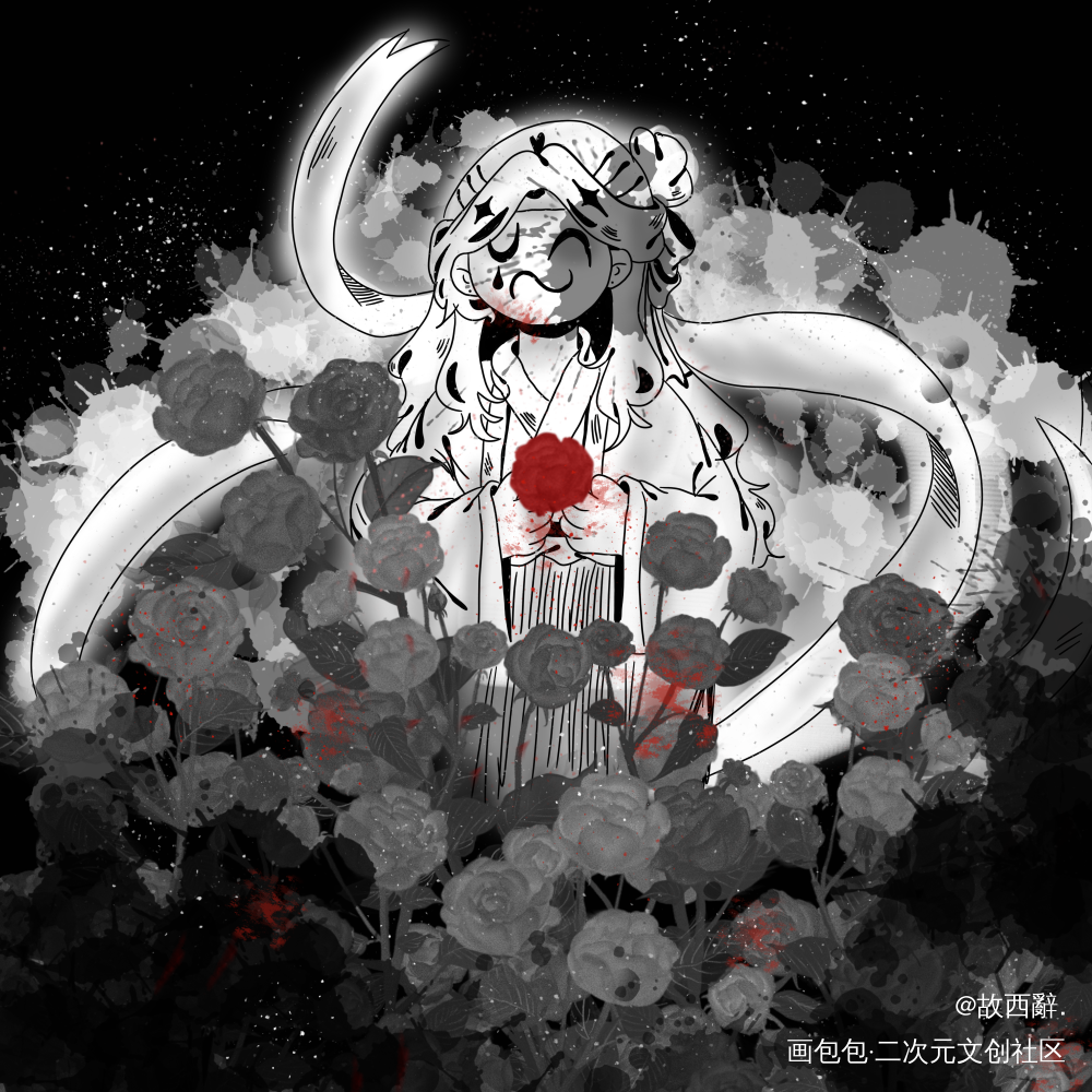 _天官赐福绘画作品