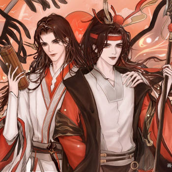 是周瑜和孙策._忘川风华录二创周瑜同人忘川风华录手游绘画作品