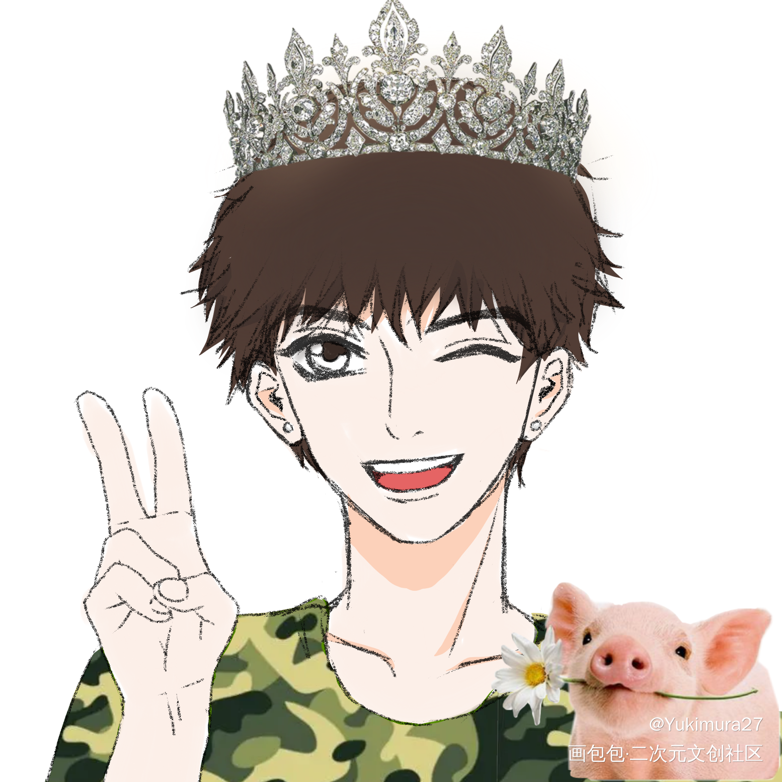 要素察觉［doge］_小白杨188男团绘画作品