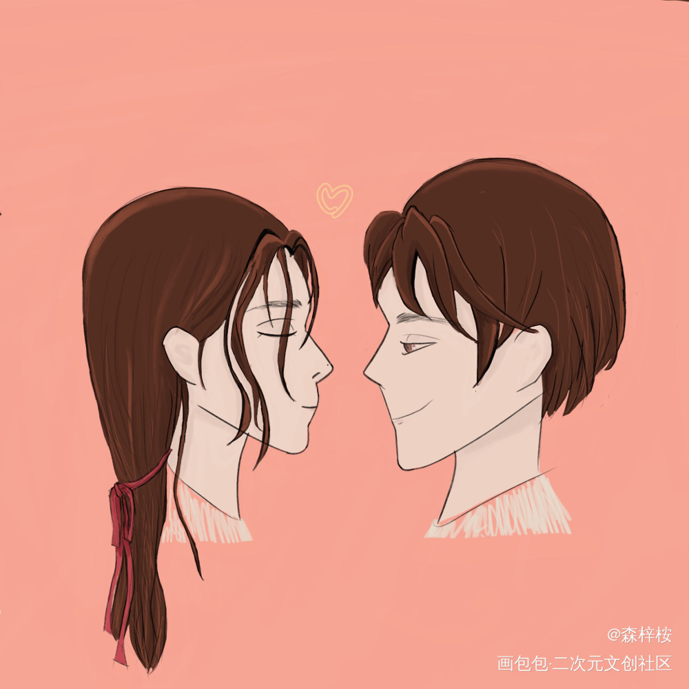我望向你，望向我们的未来_我只喜欢你的人设自习稚楚绘画作品