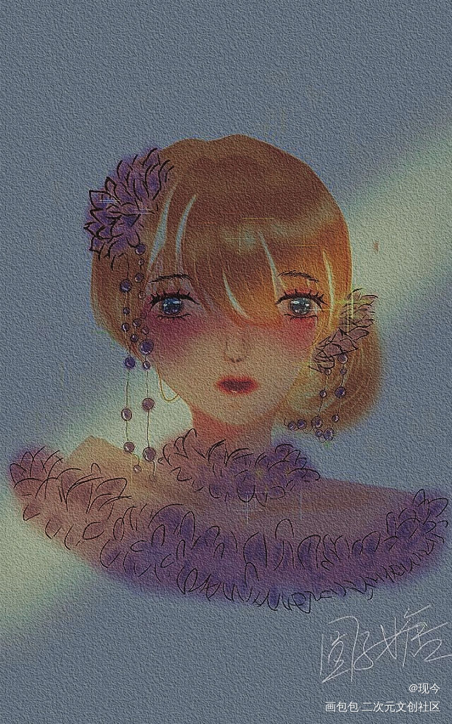 温_手绘平涂日系手写绘画作品