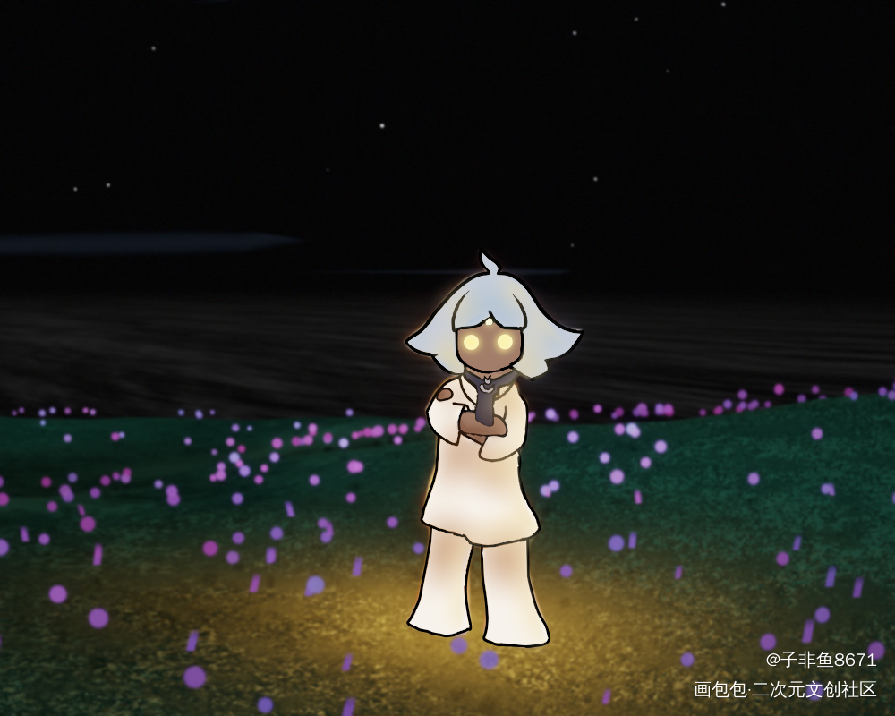 光遇无翼_光遇手绘光遇sky绘画作品