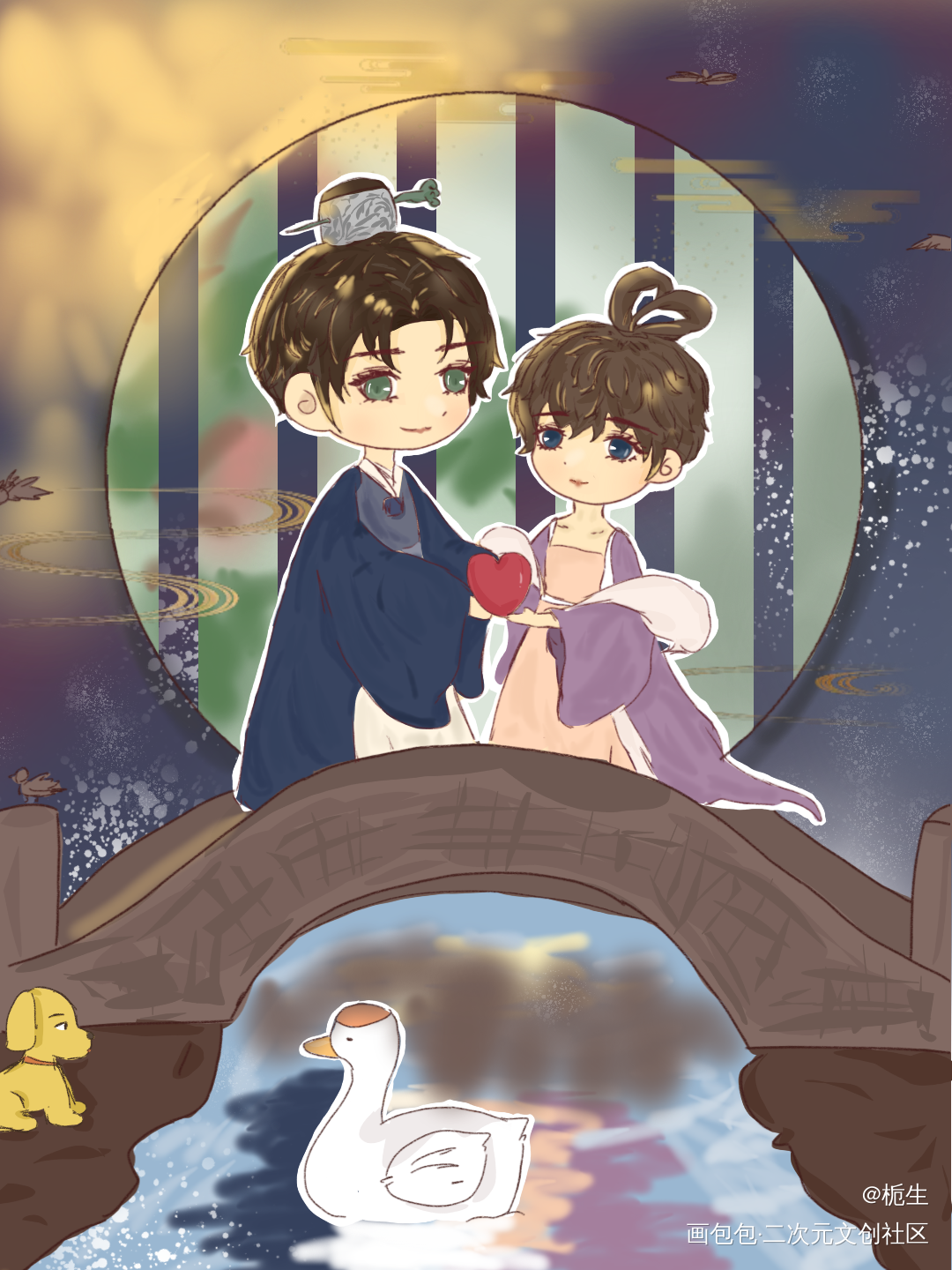 邵群×李程秀_娘娘腔188男团绘画作品