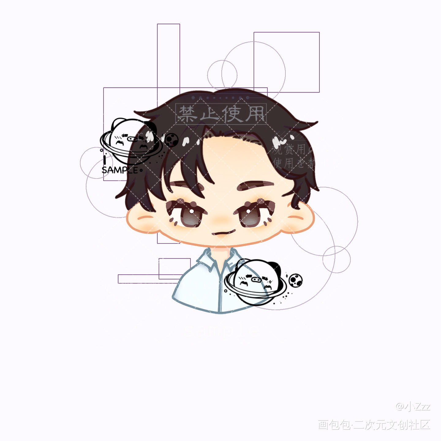 简哥的发际线堪忧啊（不是_188男团李简绘画作品