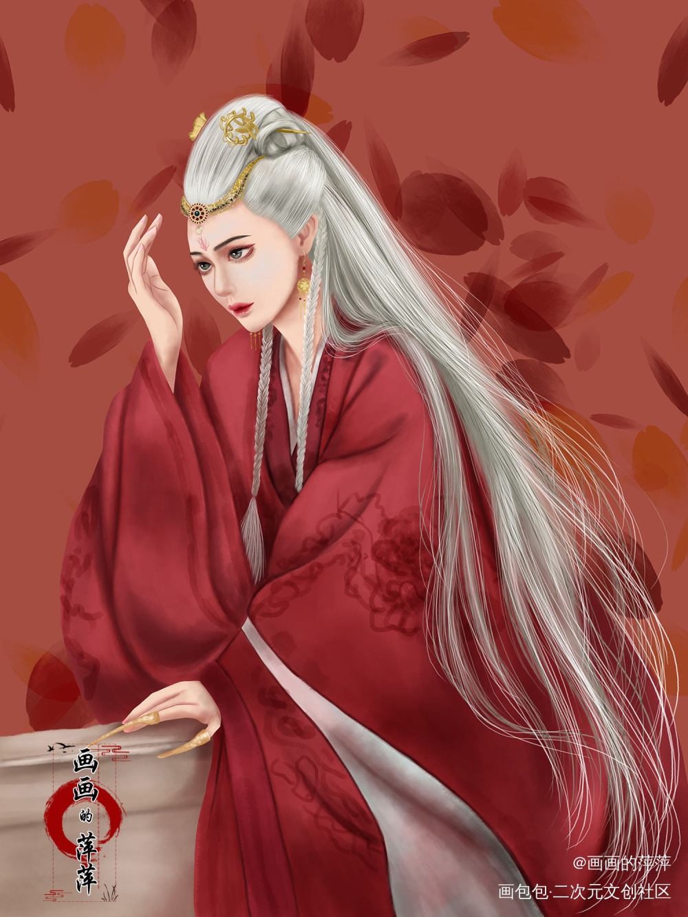 山河令 喜丧鬼同人_山河令喜丧鬼厚涂求点评我要上首推头像插画同人绘画作品