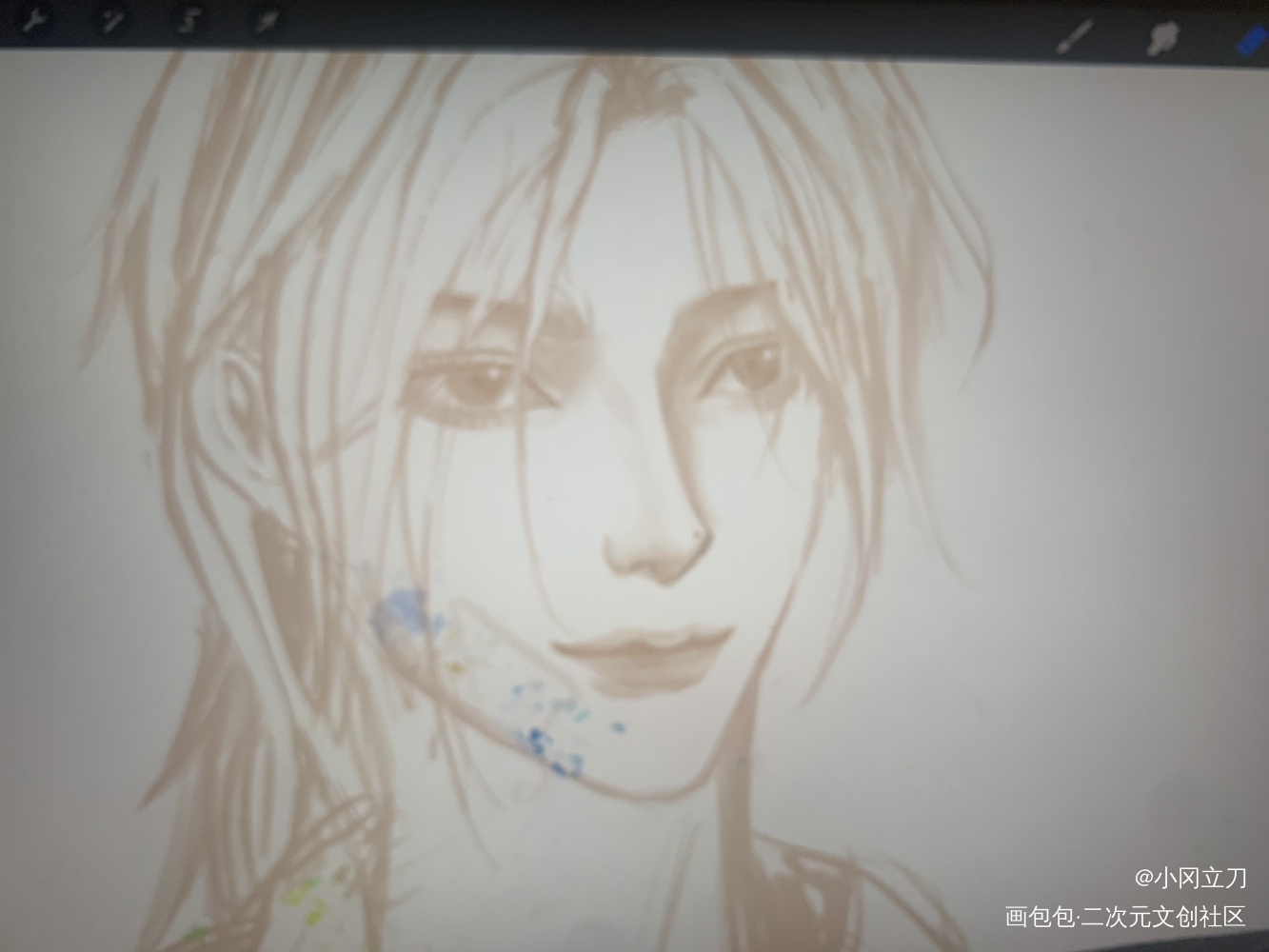 正在摸鱼xqgg_我只喜欢你的人设自习绘画作品