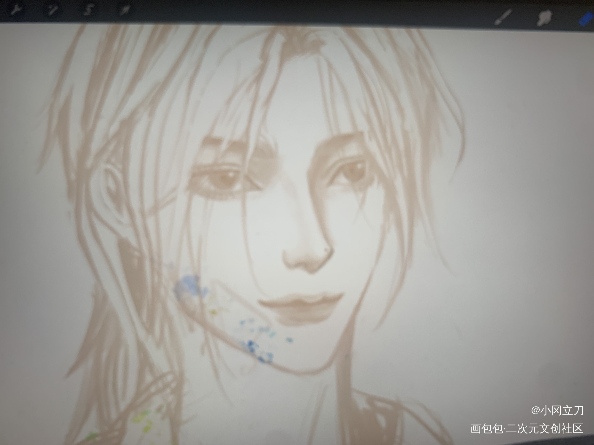 正在摸鱼xqgg_我只喜欢你的人设自习绘画作品