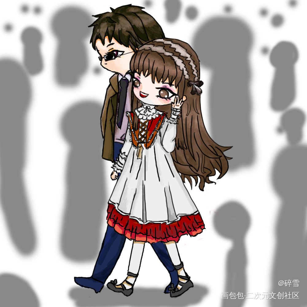 《别和我装穷》副cp_Q版绘画作品