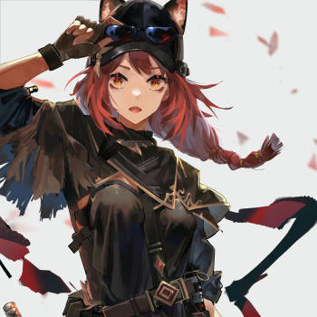 ash_明日方舟ash厚涂绘画作品