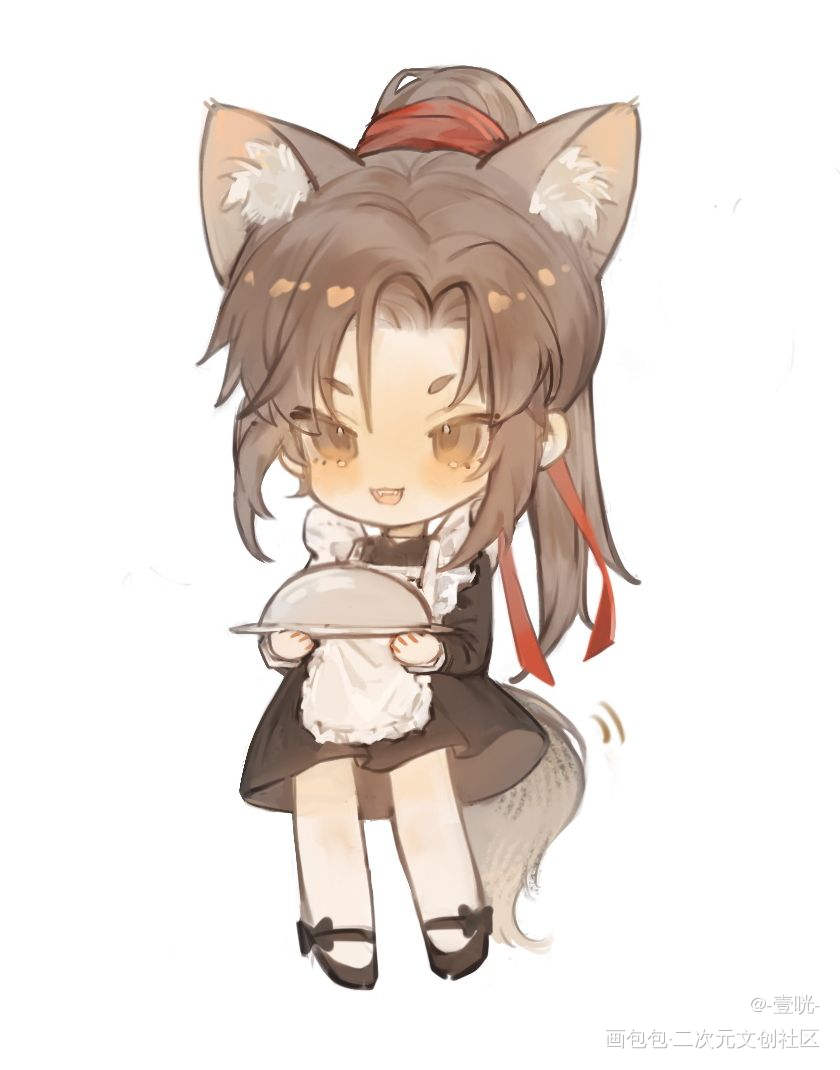 女仆羡_魔道祖师魏无羡Q版绘画作品