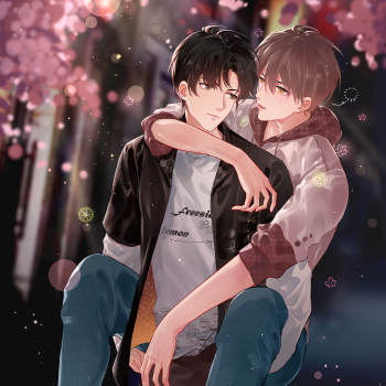 路段夏日甜品店24h活动图_引路星我喜欢你的信息素路星辞段嘉衍绘画