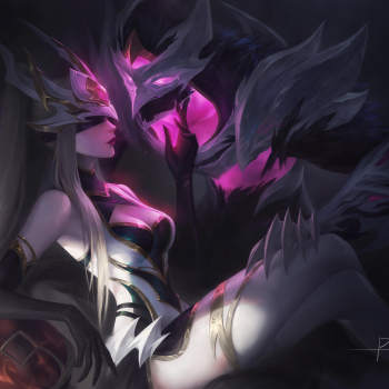 coven_英雄联盟劫辛辛德拉劫厚涂插画同人绘画作品