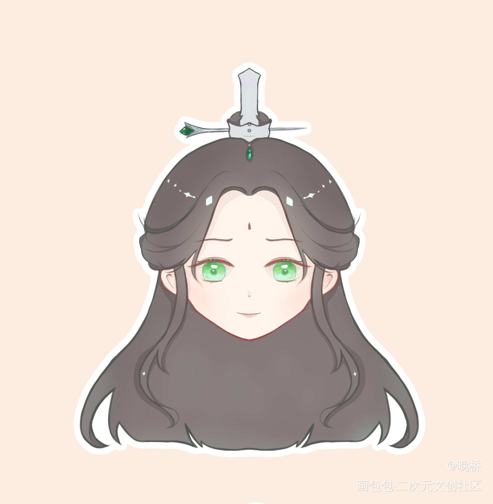 师尊大头贴_人渣反派自救系统沈清秋Q版绘画作品