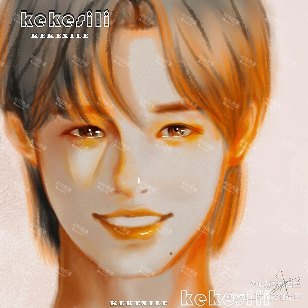 宋亚轩_水彩宋亚轩时代少年团绘画作品