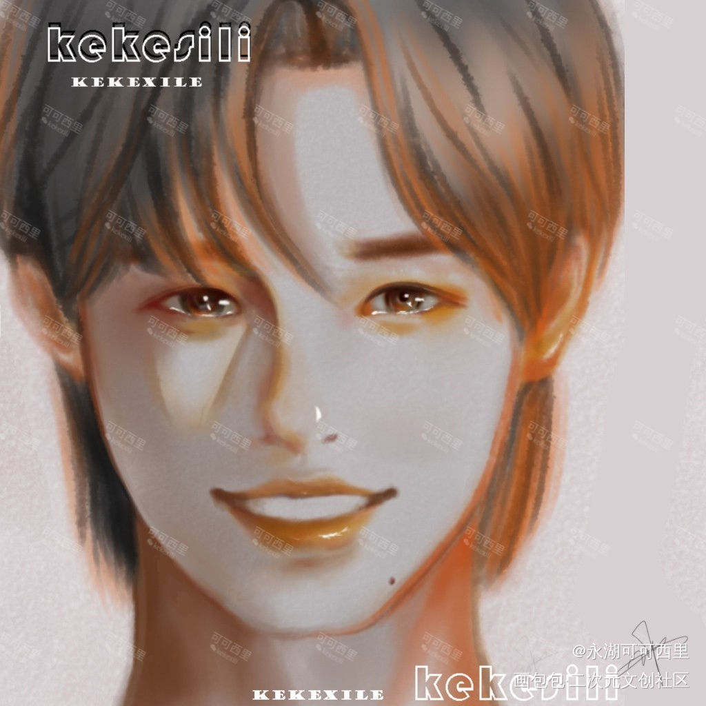 宋亚轩_水彩宋亚轩时代少年团绘画作品
