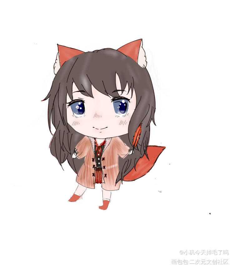 第一次画的甜甜♥（ノ´∀`）_绘画priest绘画作品