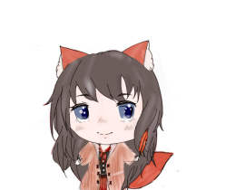 第一次画的甜甜♥（ノ´∀`）_绘画作品