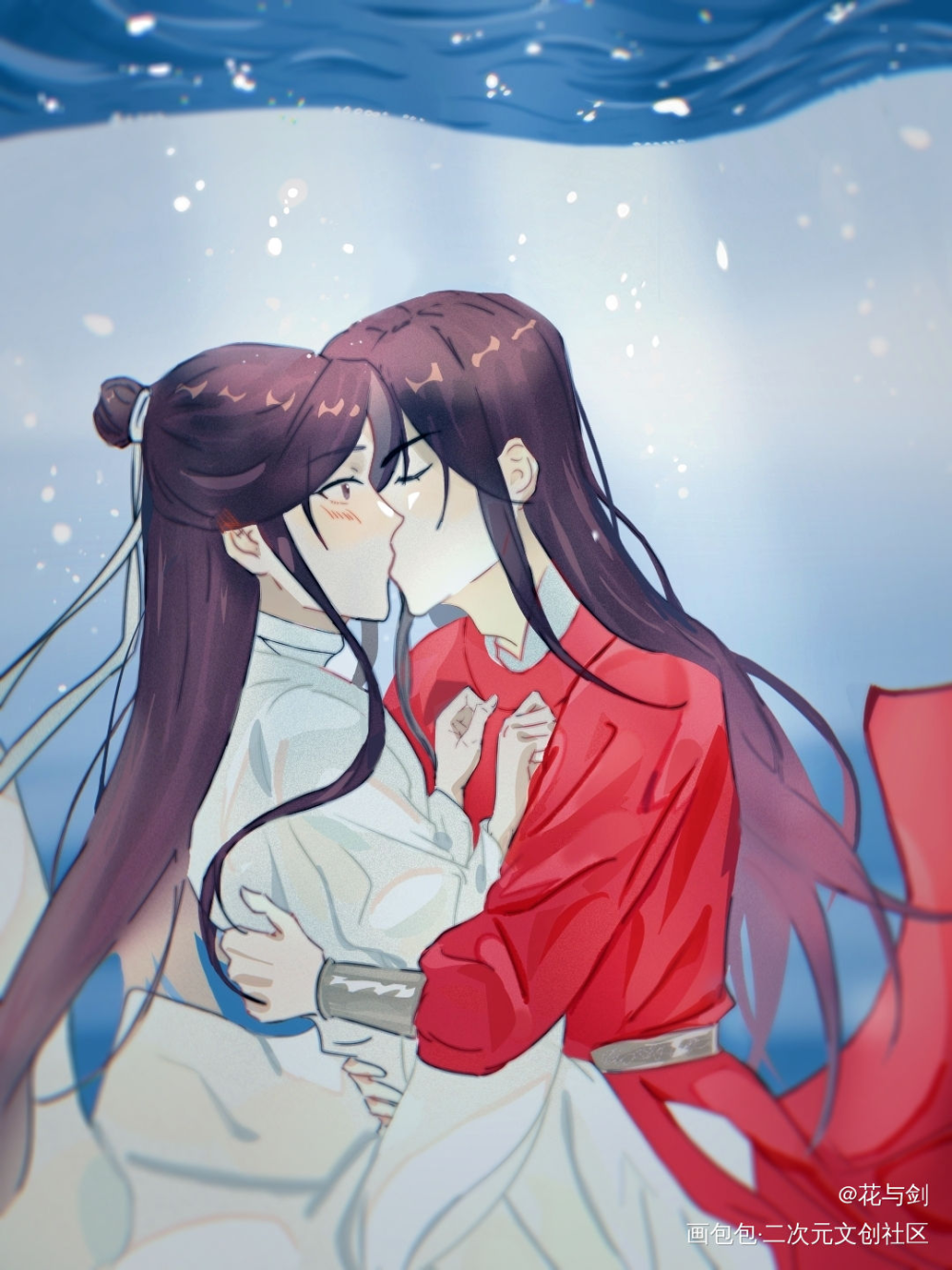 ??_天官赐福花怜绘画作品