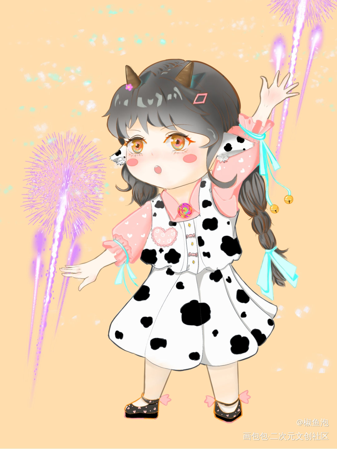 Procreate_厚涂平涂Q版原创绘画作品
