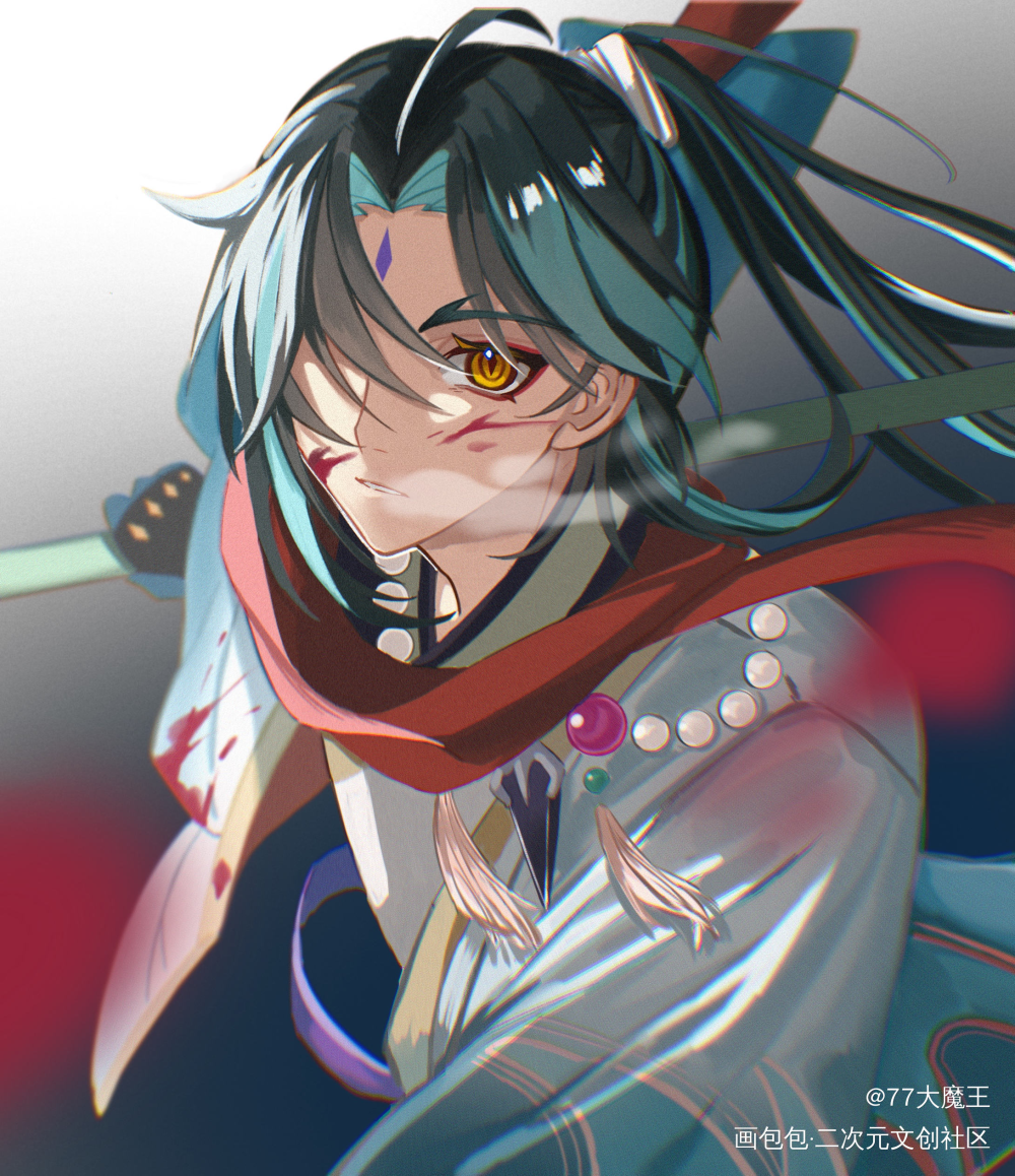 魈log_原神魈绘画作品