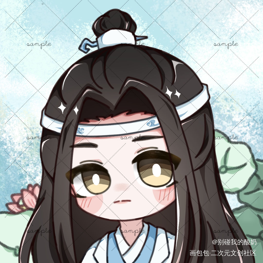 大眼仔忘机_魔道祖师忘羡墨香铜臭绘画作品