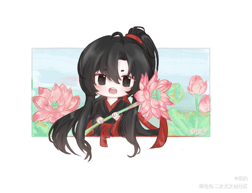 羡羡_魔道祖师忘羡Q版绘画作品