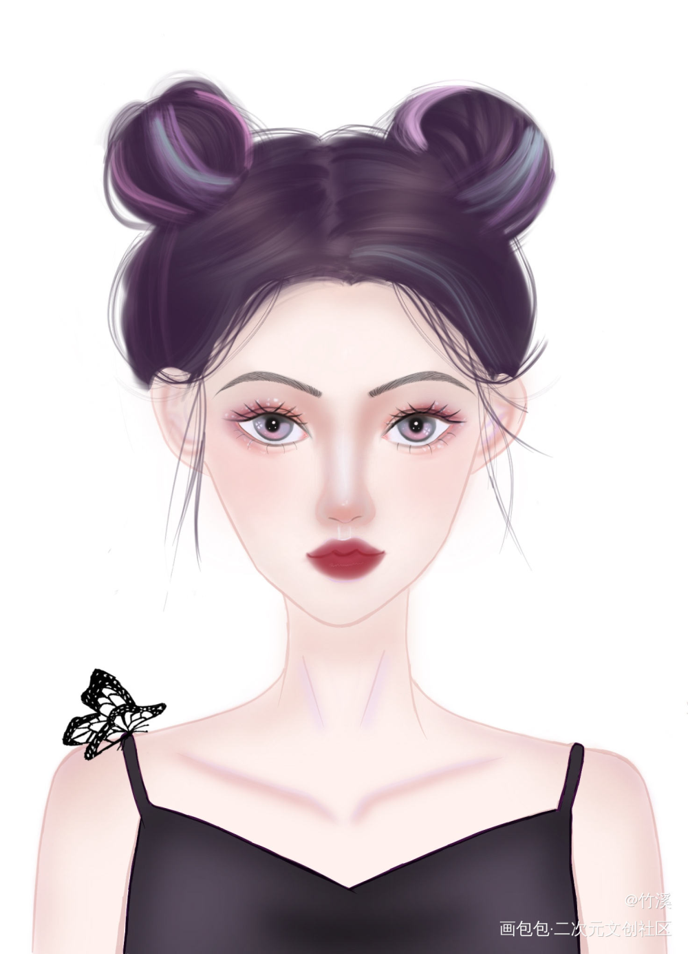 小蝴蝶_画画绘画作品