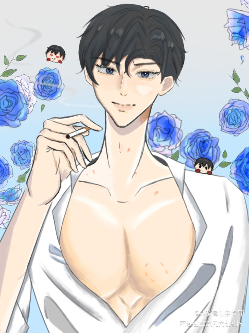 李简十周年_188男团李玉简隋英绘画作品