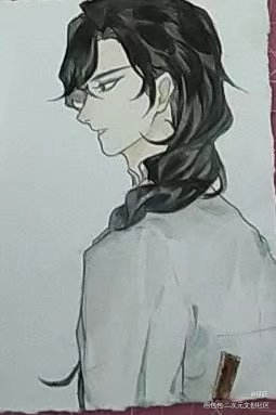 花城_天官赐福花怜手绘水彩临摹绘画作品