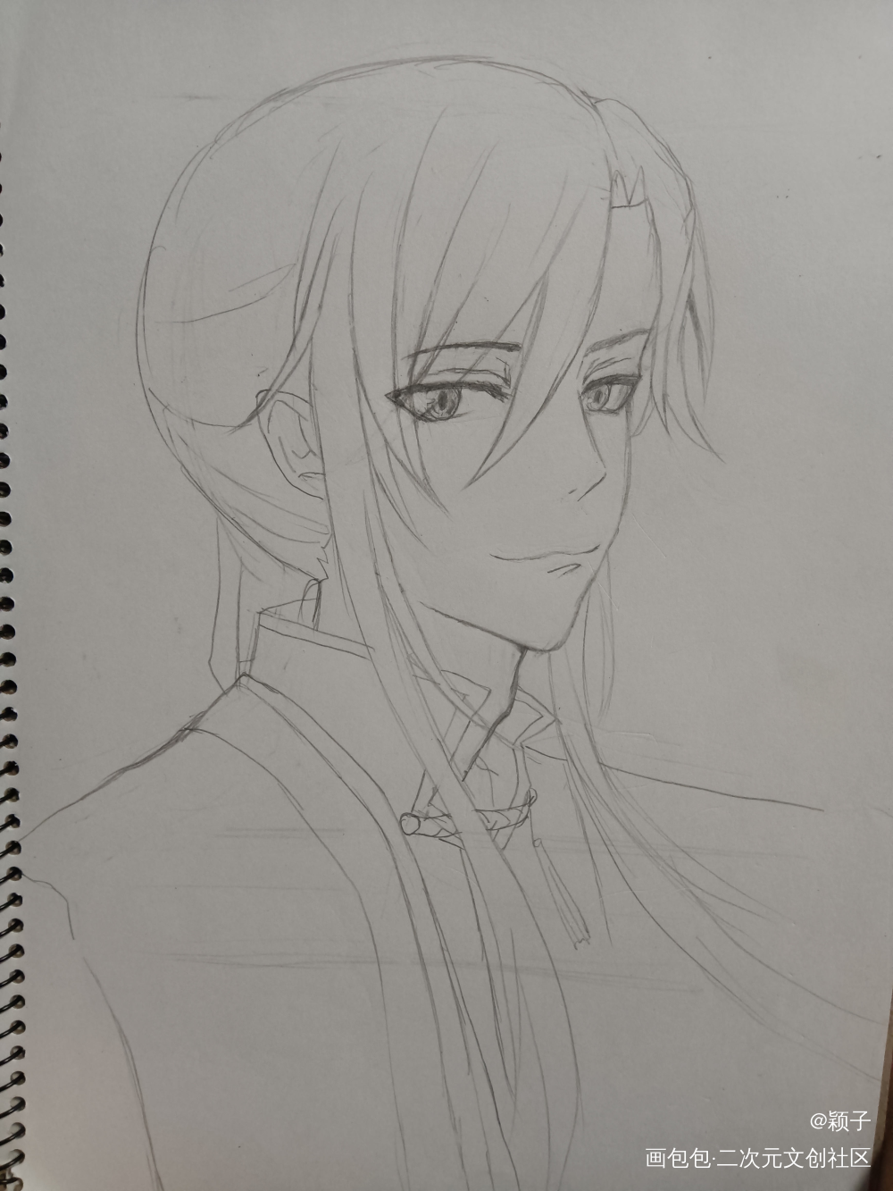 三郎_天官赐福花城手绘绘画作品