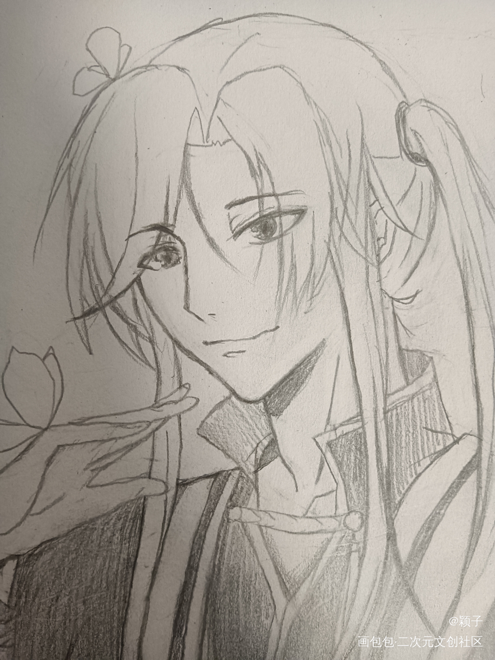 三郎_天官赐福花城手绘绘画作品