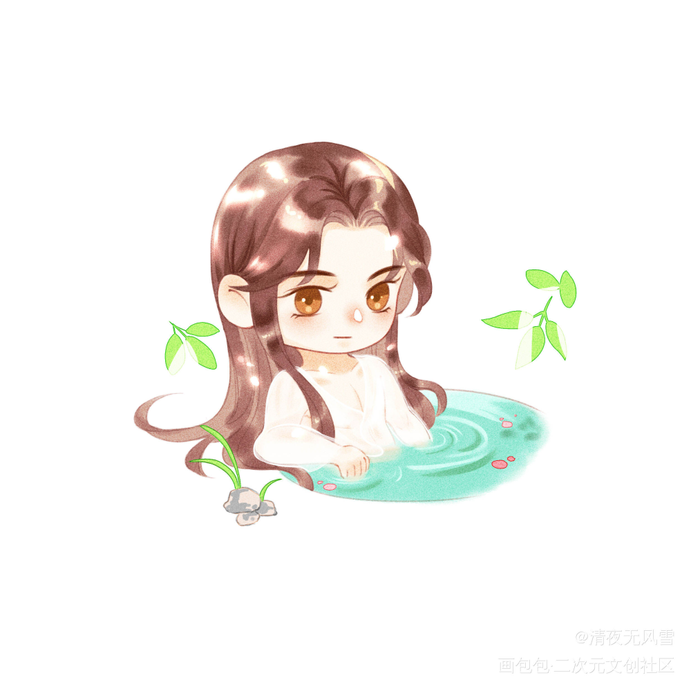 qq车_二哈和他的白猫师尊燃晚墨燃楚晚宁平涂Q版绘画作品