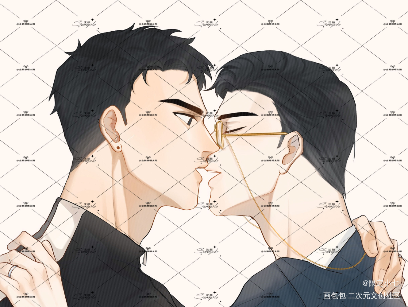 原顾亲亲_针锋对决188男团原顾绘画作品