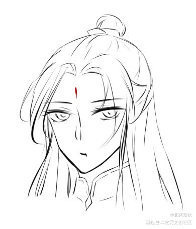捕捉一只傲娇的大师兄_六爻严争鸣板绘绘画作品