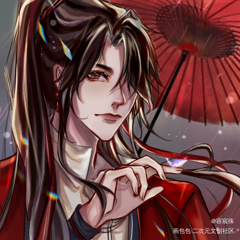 少年花~_天官赐福花怜花城古风绘画作品