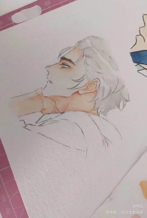 从谎言开始_手绘水彩临摹绘画作品