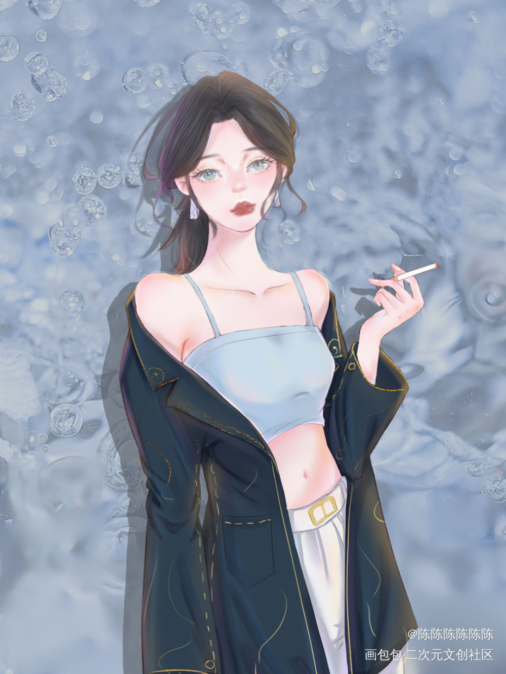 最最最早期的oc？_厚涂oc绘画作品