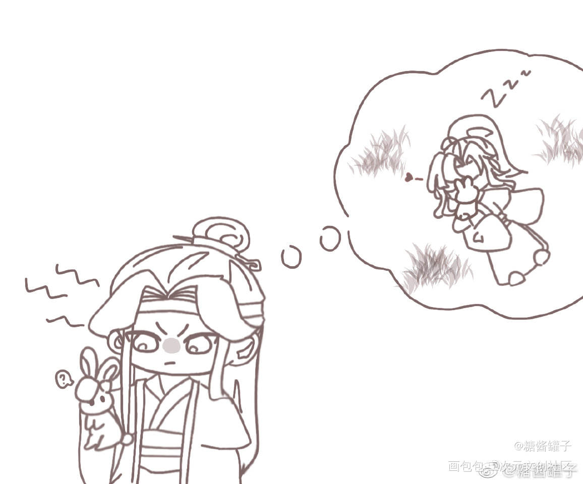 兔兔_忘羡魔道祖师Q版绘画作品