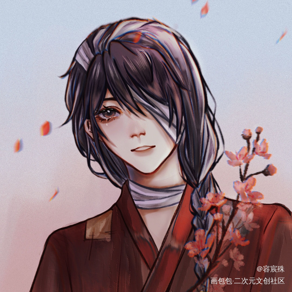 幼年花~_天官赐福花怜花城古风绘画作品