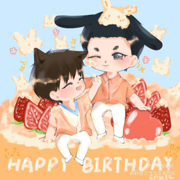 撒野蒋丞顾飞顾飞q版绘画作品