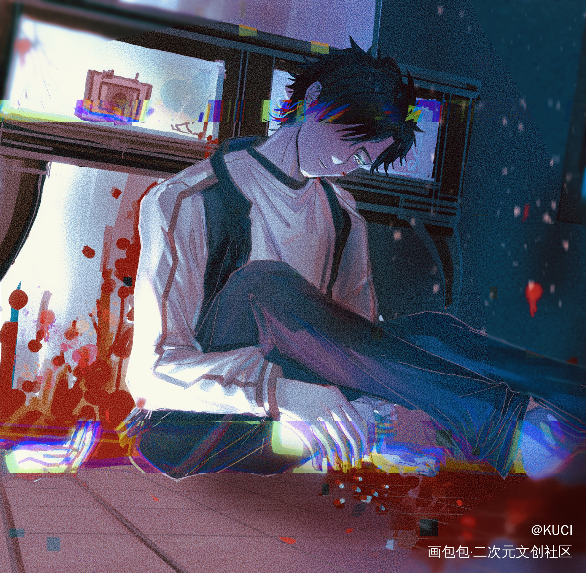 _时光代理人陆光七夕线上同人展程光程小时绘画作品