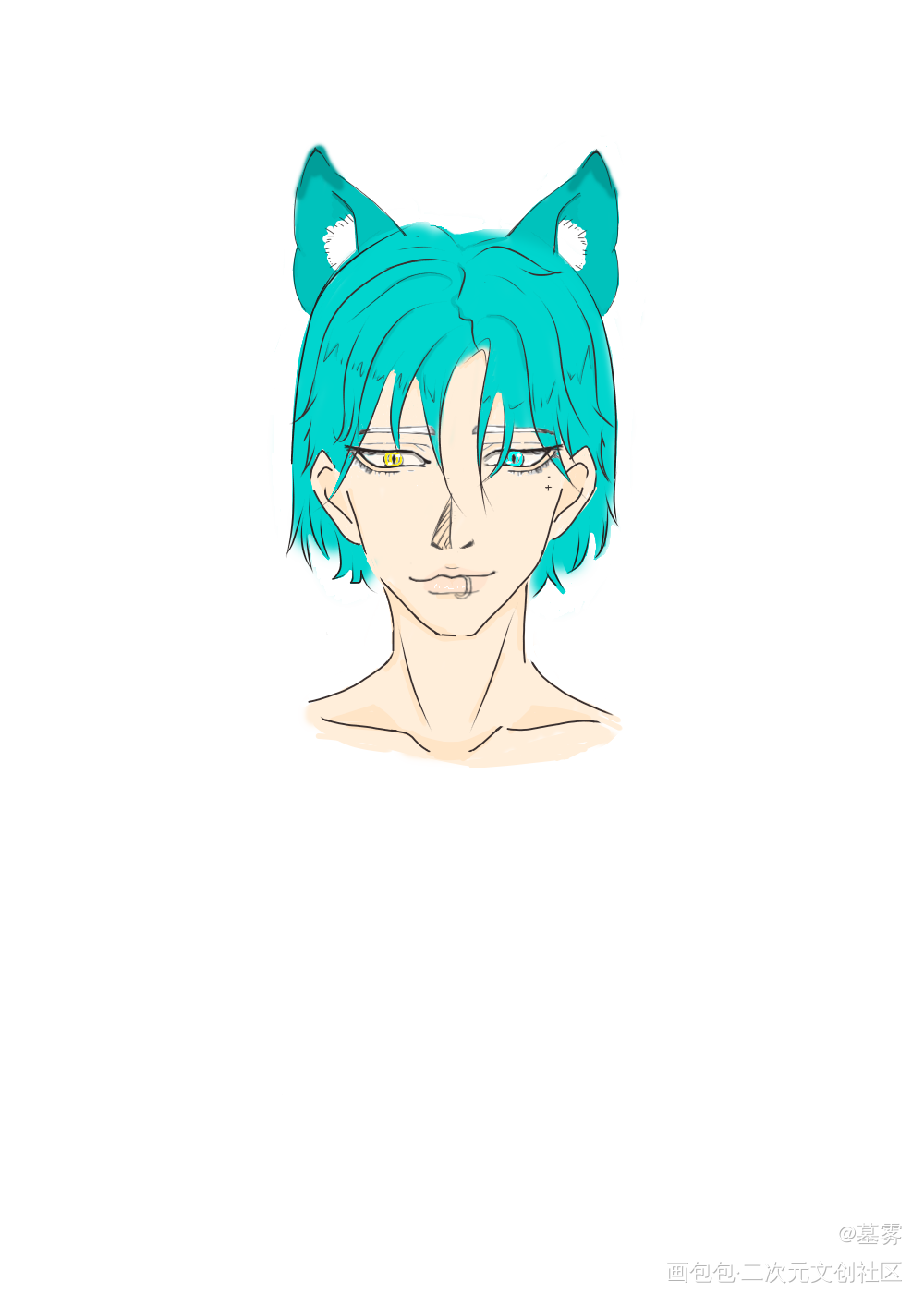 狼人噢耶_指绘绘画作品