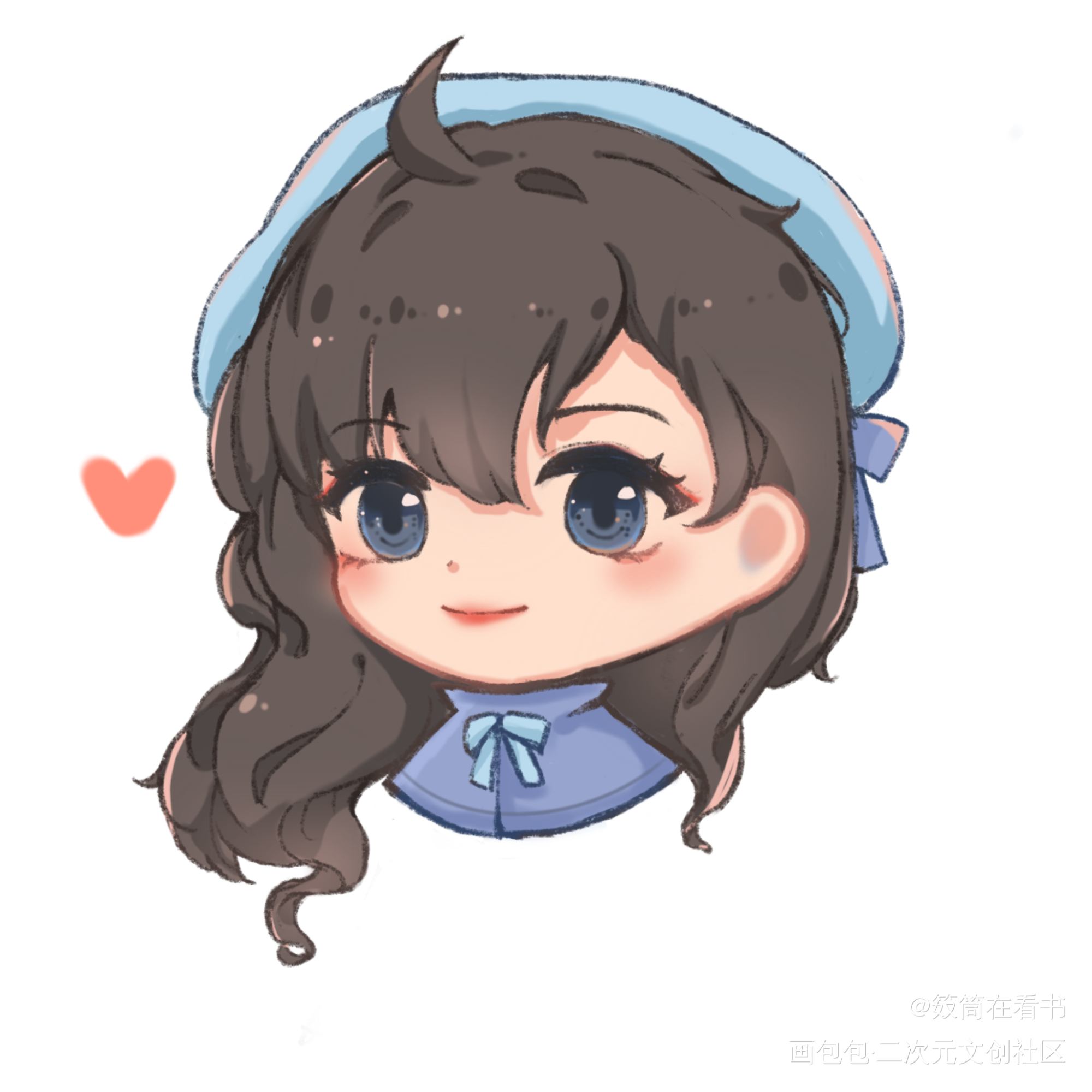 学姐_可爱过敏原稚楚绘画作品