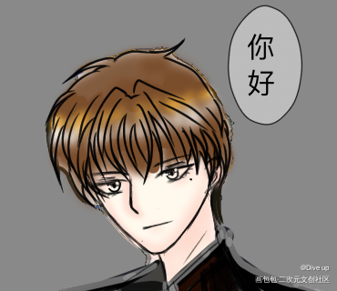 ༼⍢༽_平涂指绘摸鱼绘画原创绘画作品