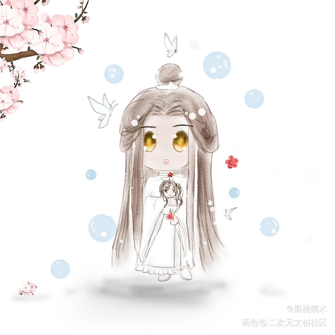 _天官赐福花怜谢怜绘画作品