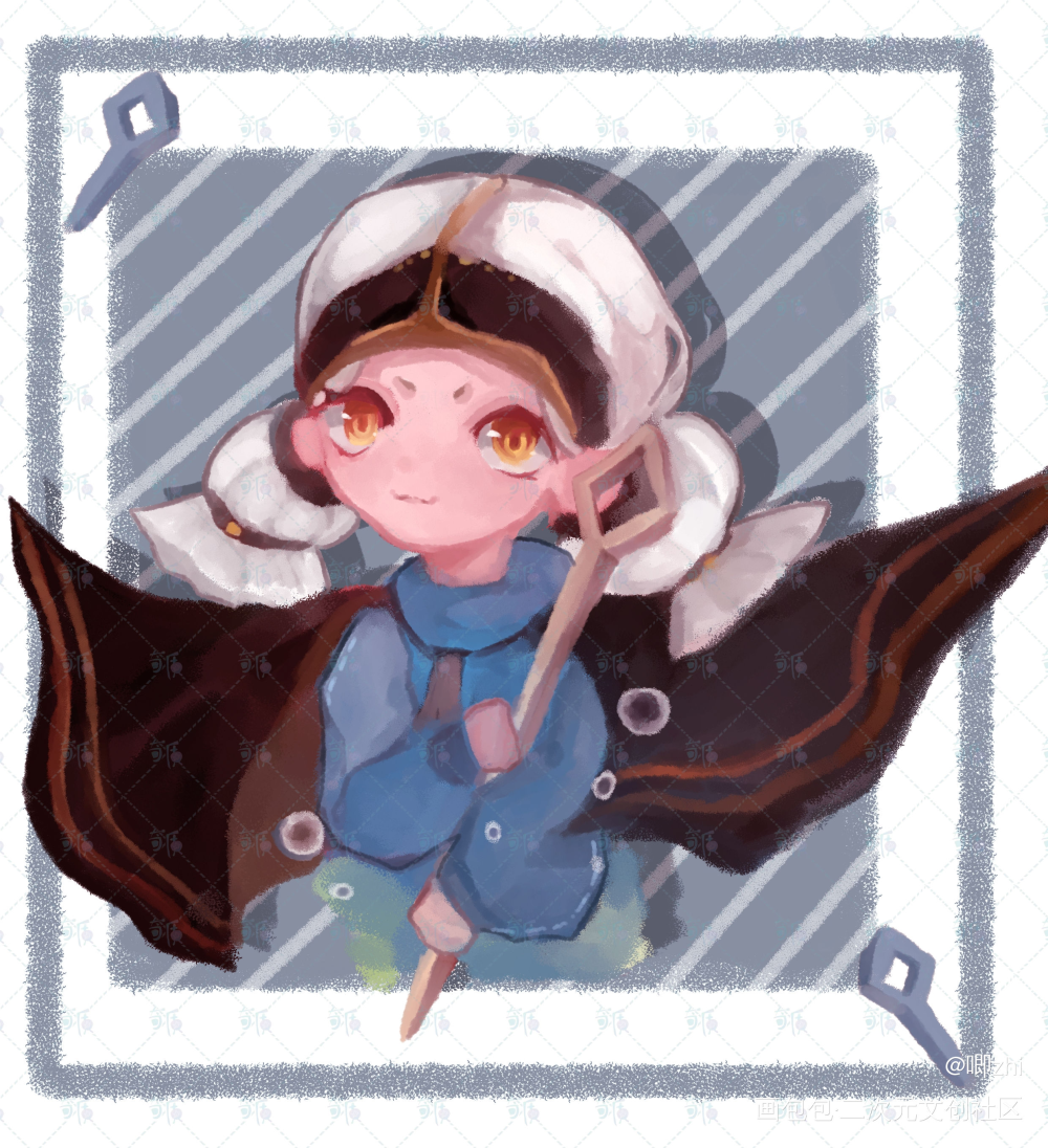 存_光遇粗辫平菇绘画作品