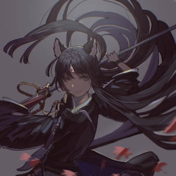 嵯峨酱_明日方舟嵯峨绘画作品